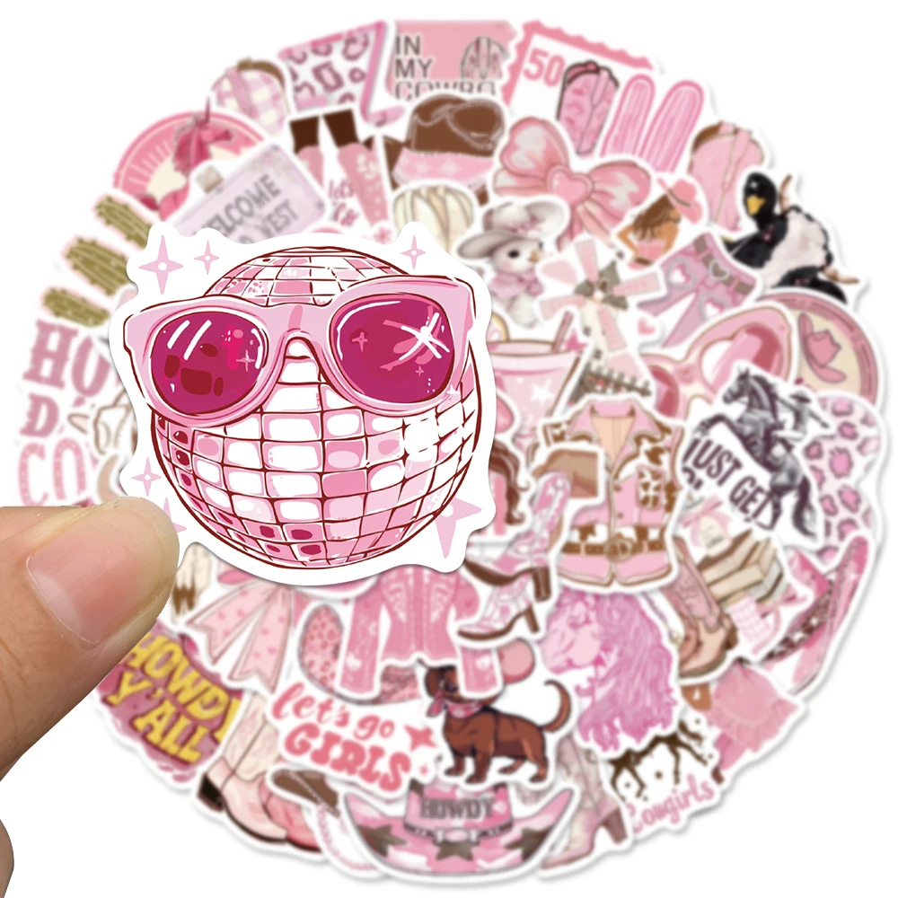 50 Buah Stiker Cowgirl Merah M - Flooring Home Decor ulasan dan harga