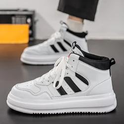 Breathable Warm Upper Non-slip Wear-resistant Thick Soles Original Shoes 2025 Winter Large Size Mens Sneakers 39-46 HighTop Shoe