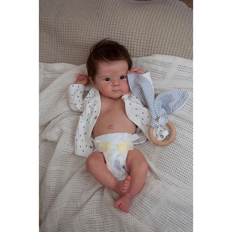 

45CM Full Body Silicone Reborn Doll Bettie with rooted Hair Lifelike Newborn Baby Girls 3D Skin Visible Veins Bebe Reborn Baby