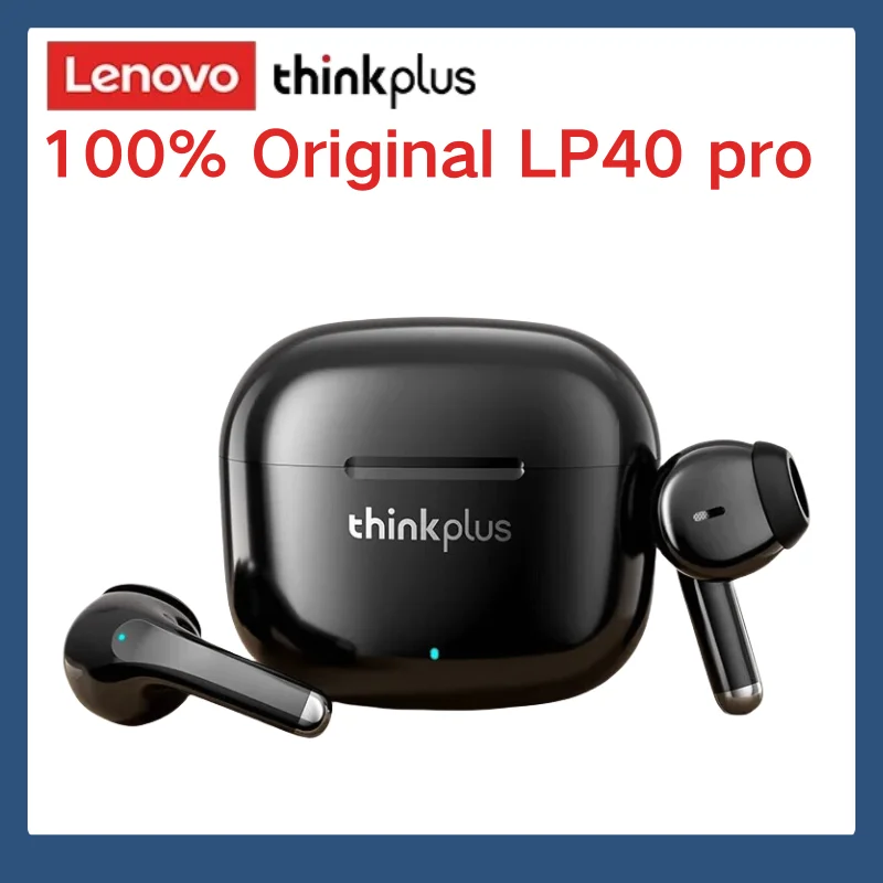 

100% Lenovo Official Thinkplus Wireless Headphones LP40 PRO Bluetooth 5.3 Tws Earbuds Long Battery Life Stereo Music Headset