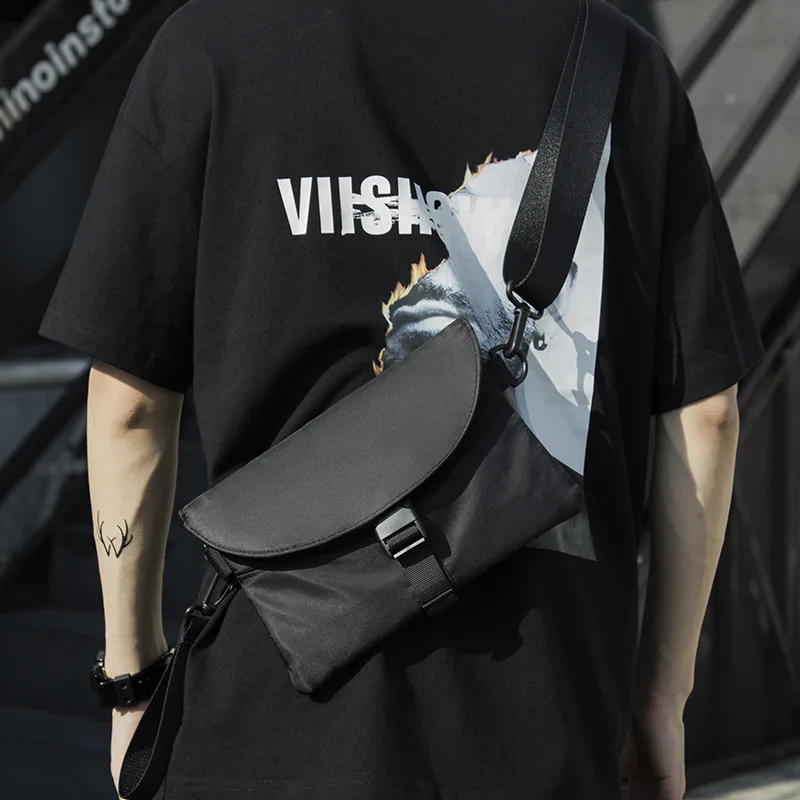 

Men's Crossbody Sling Bag Hip Hop Streetwear Small Lightweight Chest Fanny Messenger Pack Causal Men Shoulder Crossbody Bags