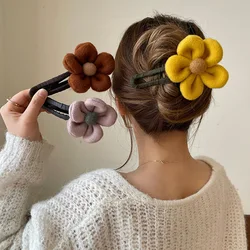 Ruoshui Woman Large Flower Hair Claw Barrettes Fashion Girl Hair Clips Hair Headwear Hair Accessories Korean Hairpins