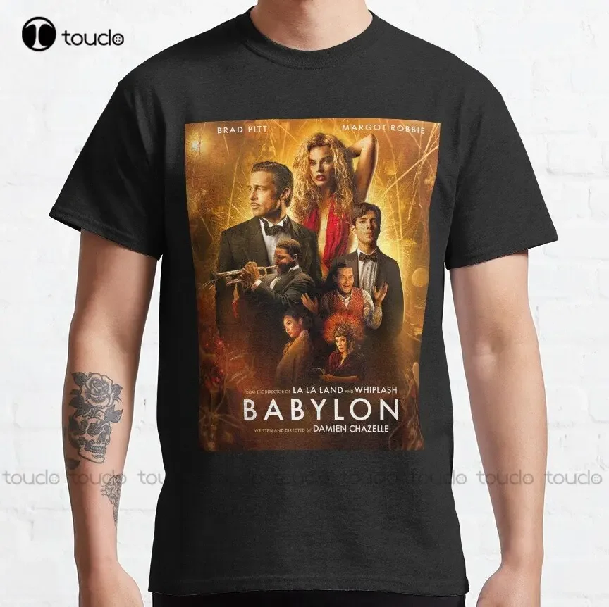 Babylon Movie 2022 Characters Classic T-Shirt Custom Aldult Teen Unisex Digital Printing Tee Shirts Custom Gift Xs-5Xl Tshirt