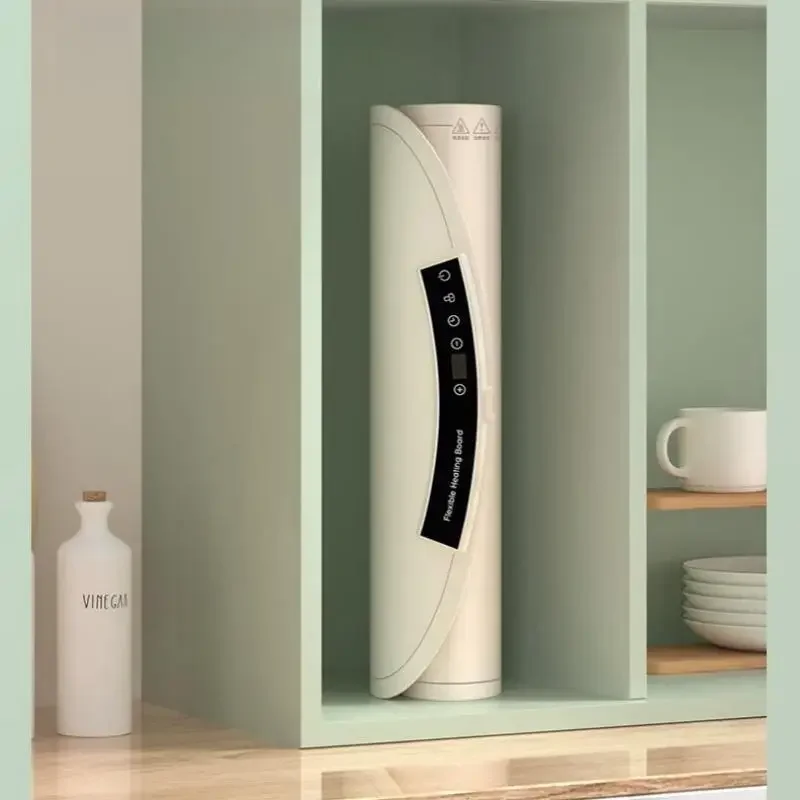 Podgrzewacz do potraw elektryczny FDLAI 60x45cm Soft Roll do przechowywania podgrzewacz do kubków wielofunkcyjny mata na stół grzewczy rozrząd 4h 220V