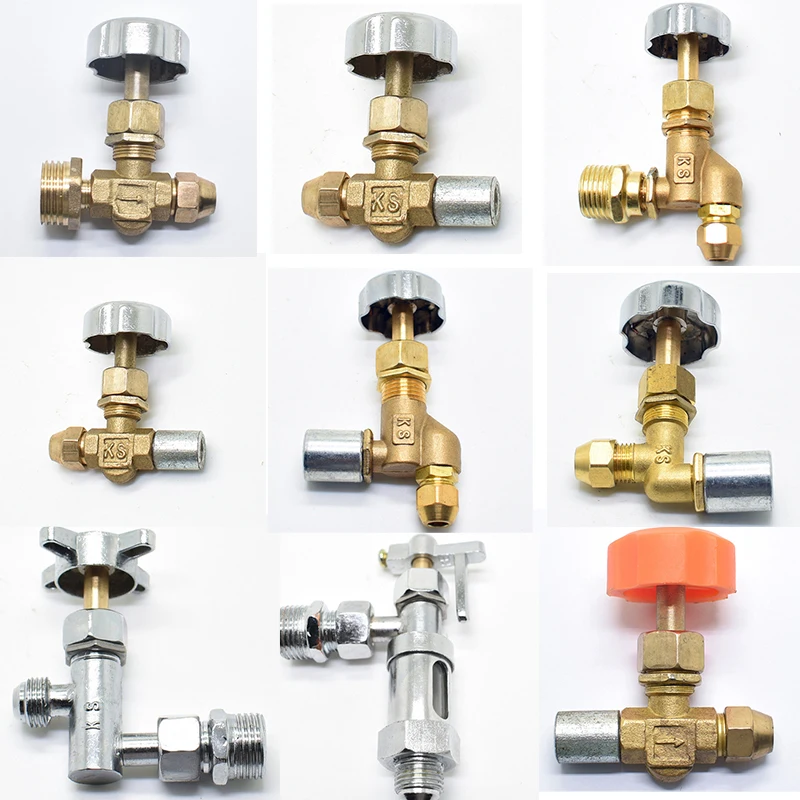 

1pcs Pure Copper Valve Stove Parts Alcohol Based Glass Oil Valve Methanol Cooker Barbecue Valve Diesel Stove Needle Valve