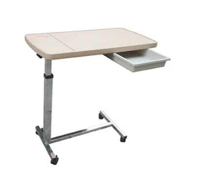 مستشفى وغرفة نوم معدنية حديثة عالية الجودة تستخدم طاولة طعام متحركة فوق السرير للمريض #2