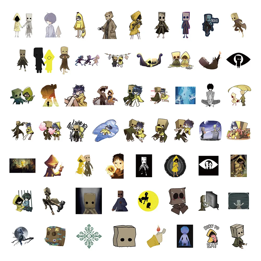 60 قطعة أنيمي الكوابيس الصغيرة ملصقات أحادية العمل ملصقات صناعة يدوية سكرابوكينغ الهاتف الأمتعة سكيت الشارات مقاوم للماء