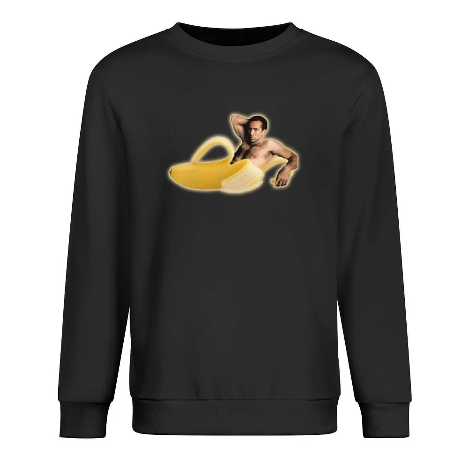 

Nicholas Cage as a Banana - Nicolas Cage - Nick Cage - Nic Pullover anime clothes male clothes blouse men sweatshirt