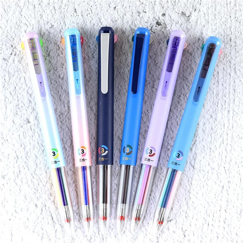 

Retractable Gel Ink Pen, 6 PCS Multicolor, 4-In-1 18 Colors, 0.5Mm Pen Set(6Pcs)
