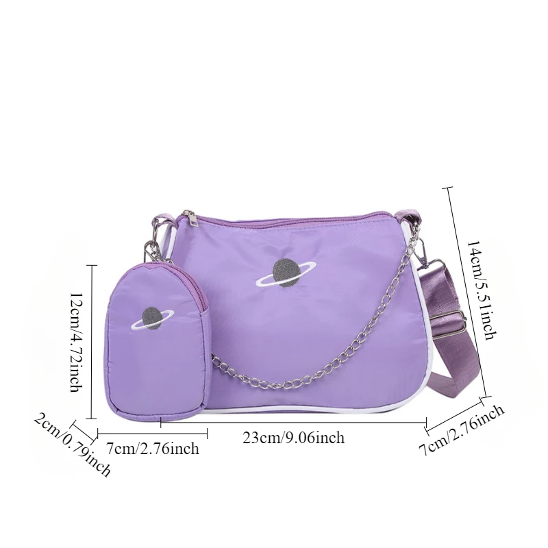 New Popular Versatile Diagonal Cross Bag with Chain Bar, Underarm Arm, Stick, Shoulder Bag