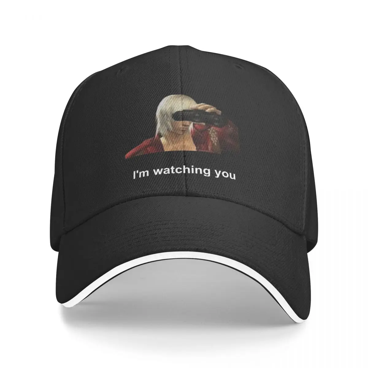 

I'm watching you - Dante with binoculars funny meme Baseball Cap Trucker Cap Brand Man cap Men Women's