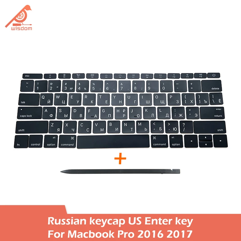 Laptop A1706 A1707 A1708 Russian US Enter Key Cap Set Keycaps For Macbook Pro Retina 13