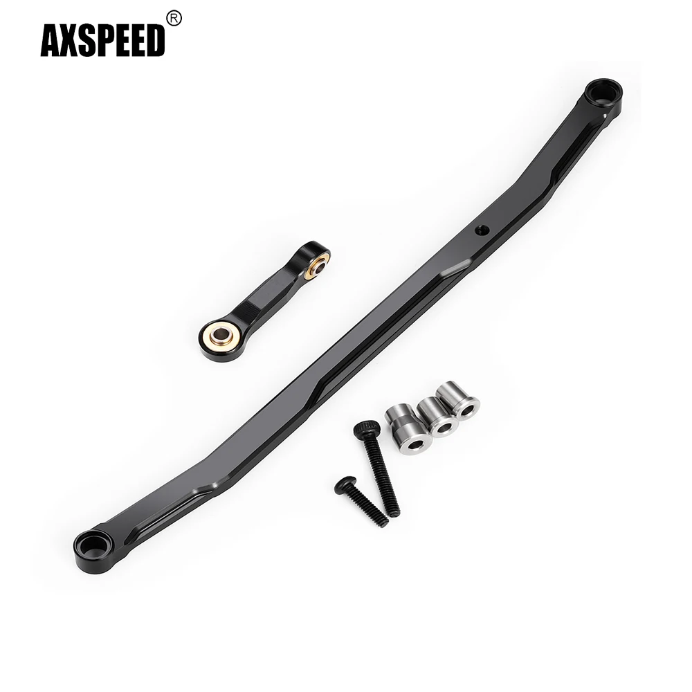 AXSPEED Aliuminum Alloy Steering Links Pull Rod for 1/18 RC Crawler Car Mini LMT 4WD RC Crawler Car Upgrade Parts