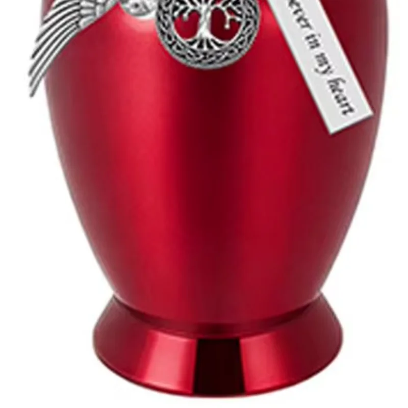 Pet Urn Aluminum Alloy Pet Ash Urn Angel Wing Memorial Keepsake Jar Waterproof Cremation Urn for Cats Dogs Angel Wing Pet