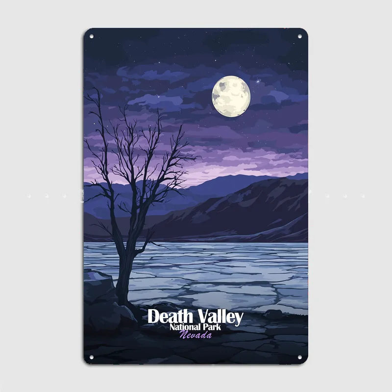 Death Valley National Park Travel Poster Metal Sign Life Wall Custom Bedroom Indoor Home Wall Decor Posters Room Decoration