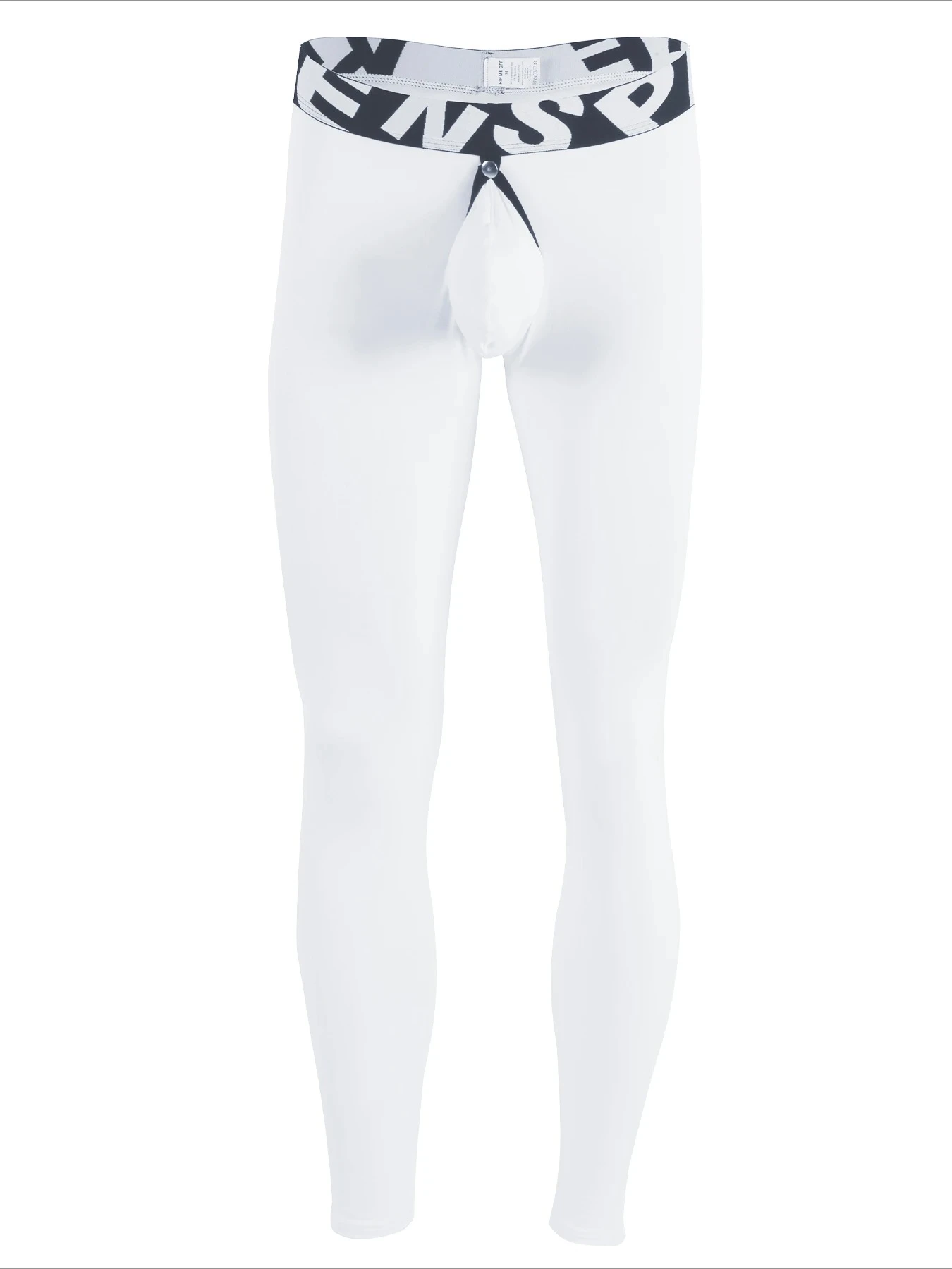 Men's Thermal Long Johns with Removable Pouch Slim Fit Base Layer, No Underwear Needed  Bottoms Lingerie Youth Fashion Nightwear