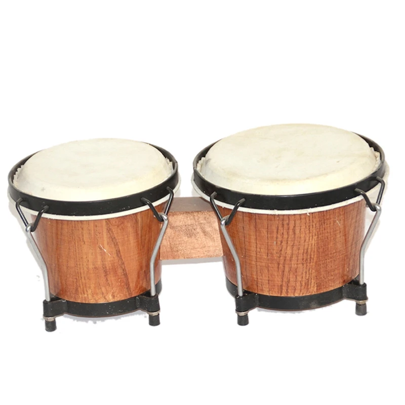 

Bongo Drums, 6 Inch And 7 Inch Drum Set, Tunable Percussion Instruments Poplar Frame Construction Bongo Drum