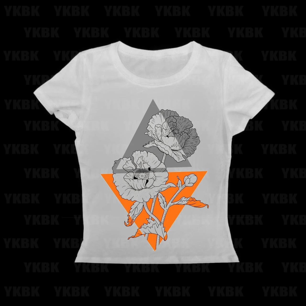 Rob Zombie Tee  Short Sleeves Streetwear Style T-Shirt Dress For Women Gothic Flower and Letter Print