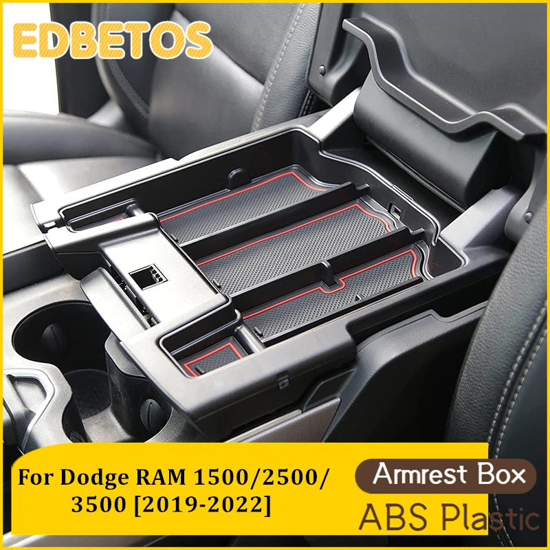 Car Armrest Storage Box Tray For Dodge RAM 1500 2500 3500 2019 2020 2021 2022 2023 2024 Accessories RAM 1500 2500 3500 Glove Box