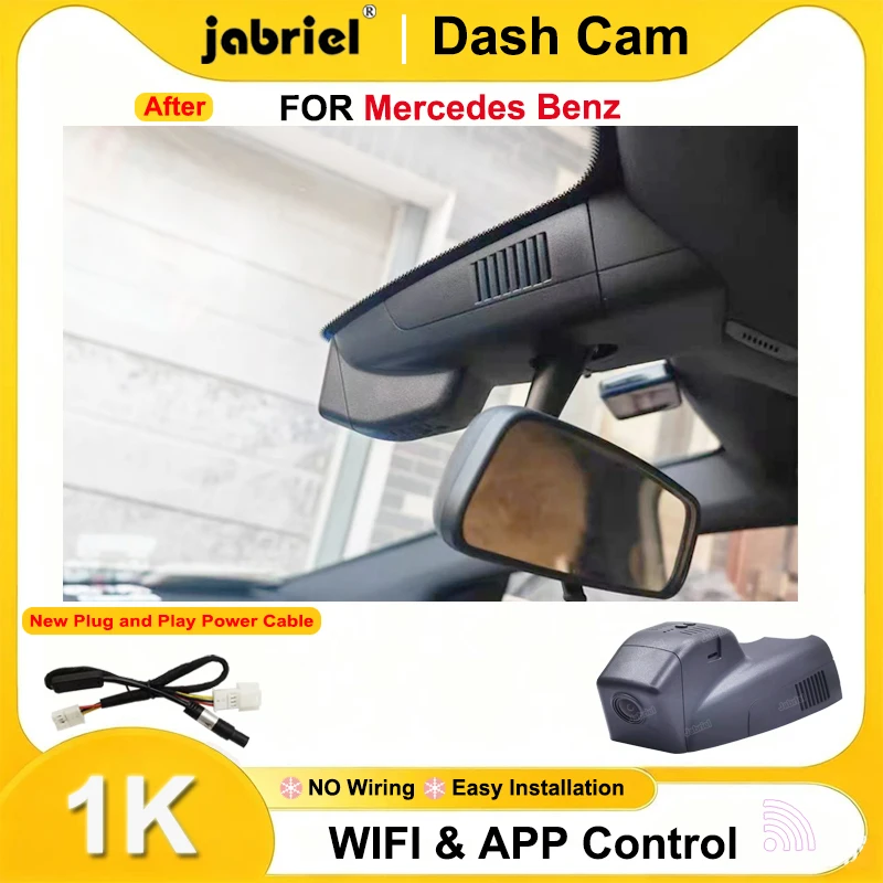 Cámara para Coche Jabriel HD 1080P Wifi Plug and Play para Mercedes Benz Clase B w246 w247 para Mercedes Benz B180 B200 B250 B260 2011-2019