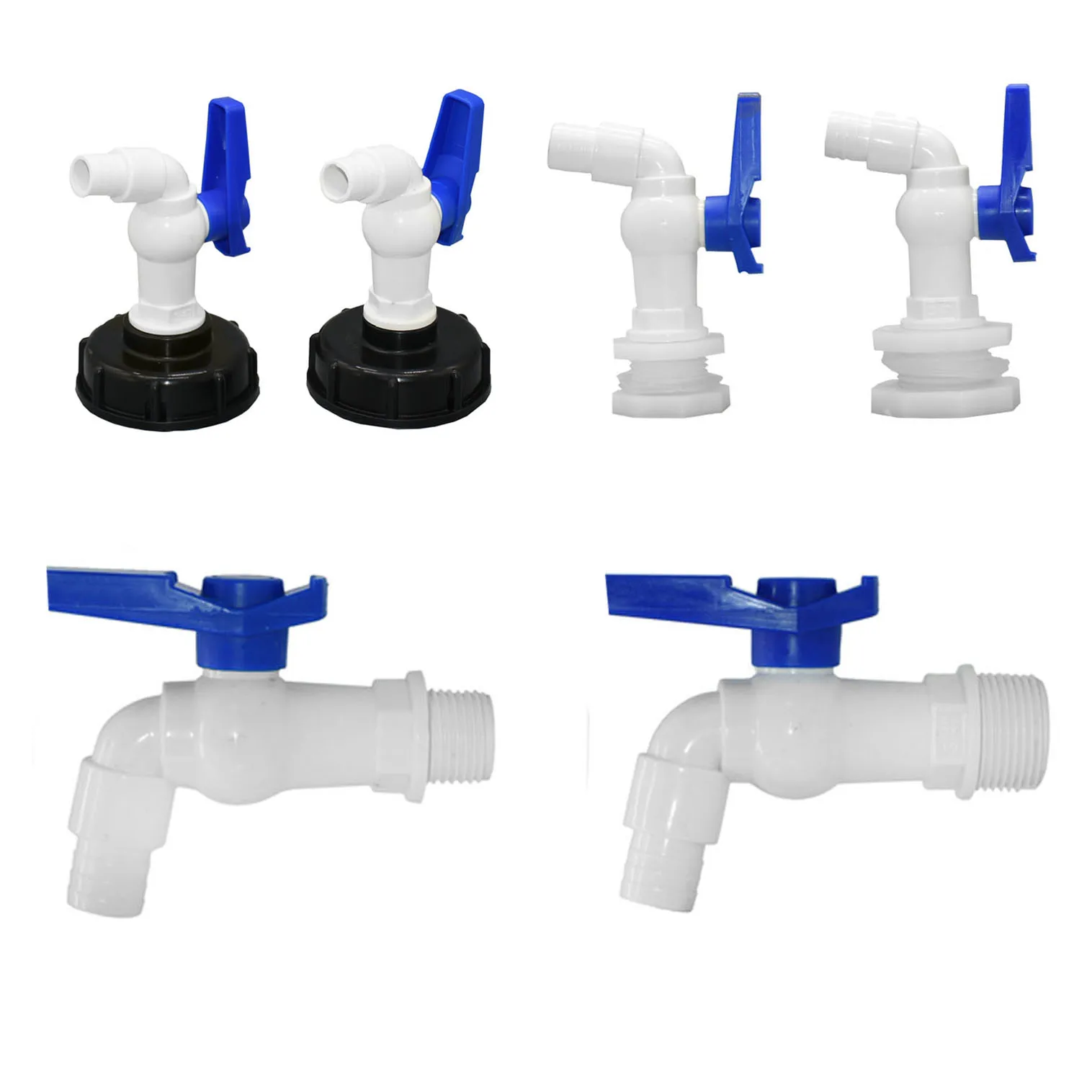 S60 Weibliche Gewinde IBC Tank Adapter Wasserhahn 1/2 3/4 \