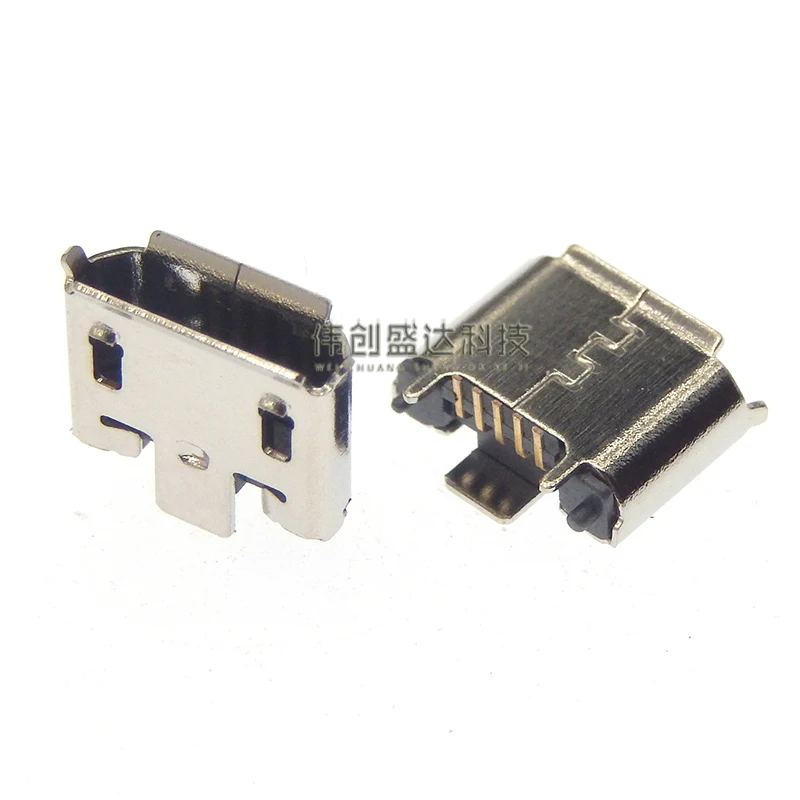 Pionowy MICRO mini USB 5-pinowy żeński gniazdo 180 stopni Port USB 5P w linii Port ładowania Pionowa wtyczka zasilania — zdjęcie 4