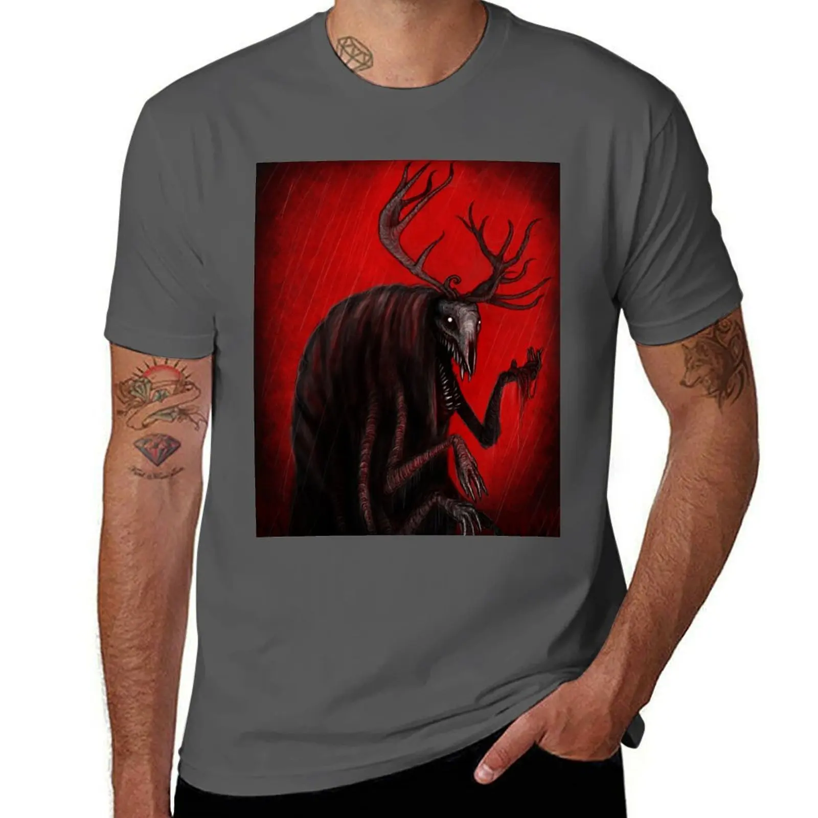 

Antlers T-Shirt Worker Basic Short Sleeve Tee