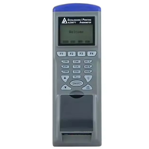 AZ9871 Handheld Pocket Wind Speed 0.3~35m/s Digital Anemometer Wind Speed Meter Single Point Measurement Time Printing Function