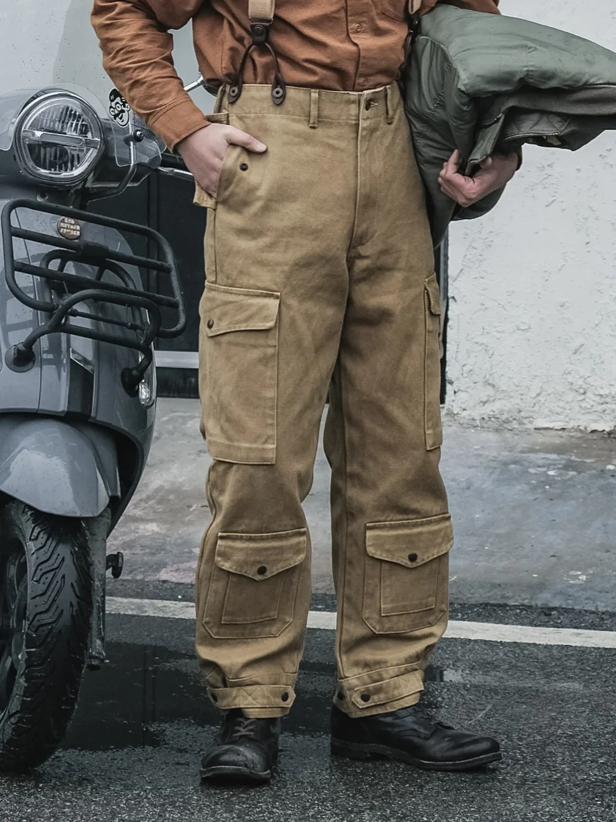 

Red Bronson Heavy Du Workwear High Waist Flight Pants Thiened 8oz Youth Casual Trousers Autumn Winter Collection