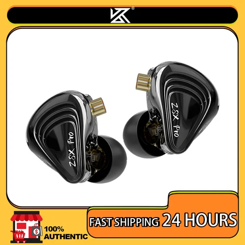 KZ ZSX Pro 5BA 1DD unidad híbrida 10mm unidad dinámica auriculares HIFI música auriculares deporte juego auriculares deportivos Cable de 2 pines