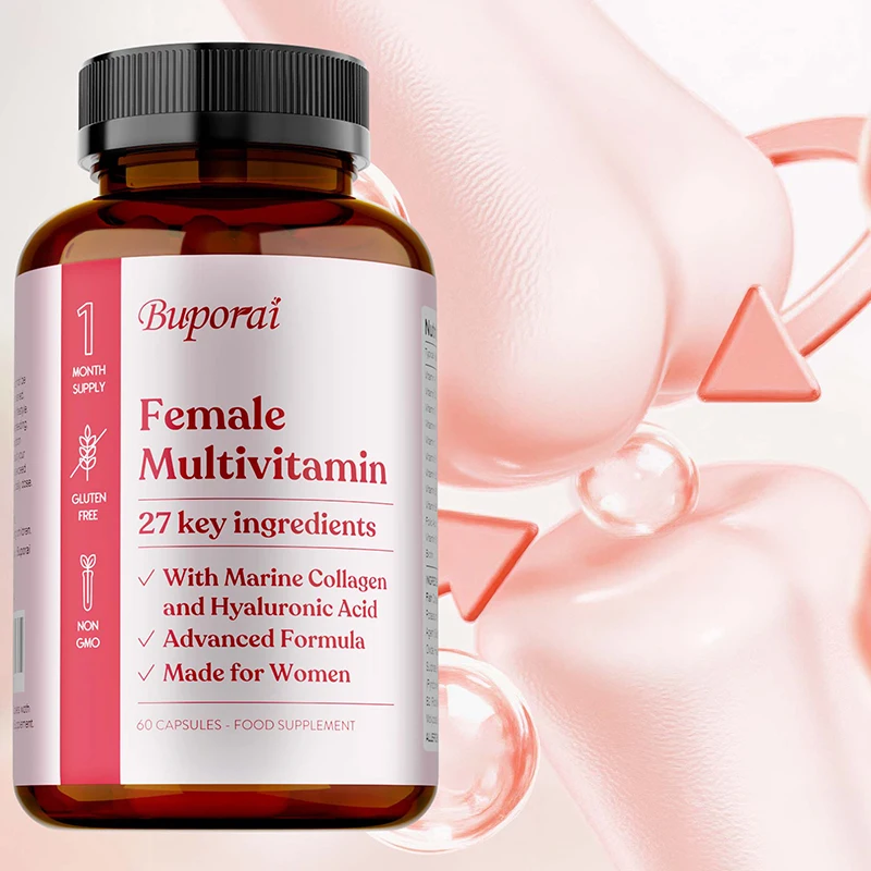 

Female Multivitamin - Promotes Digestive Health, Supports Bone Health, Cellular Energy, and Boosts Immunity