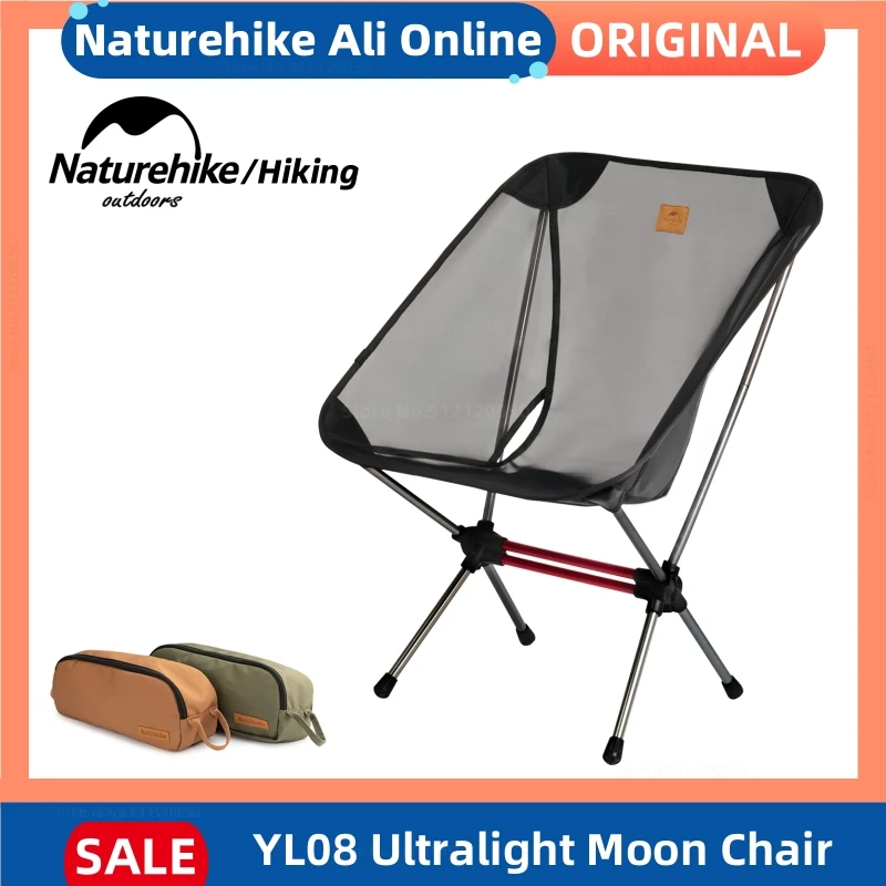 Naturehike Camping Chair Ultralight Portable Folding Moon Chair Travel Relax Chairs Picnic Beach Outdoor Hiking Fishing Chair