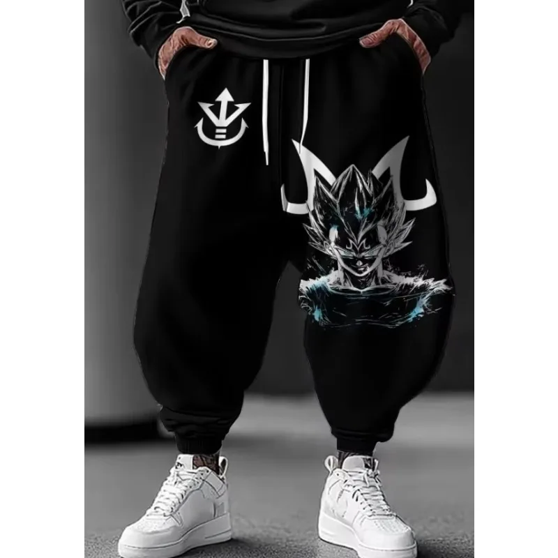 メンズ秋冬スウェットパンツ日本アニメドラゴンボールマスターロシプリントパンツ Y2k ズボン綿レギンスヴィンテージ服