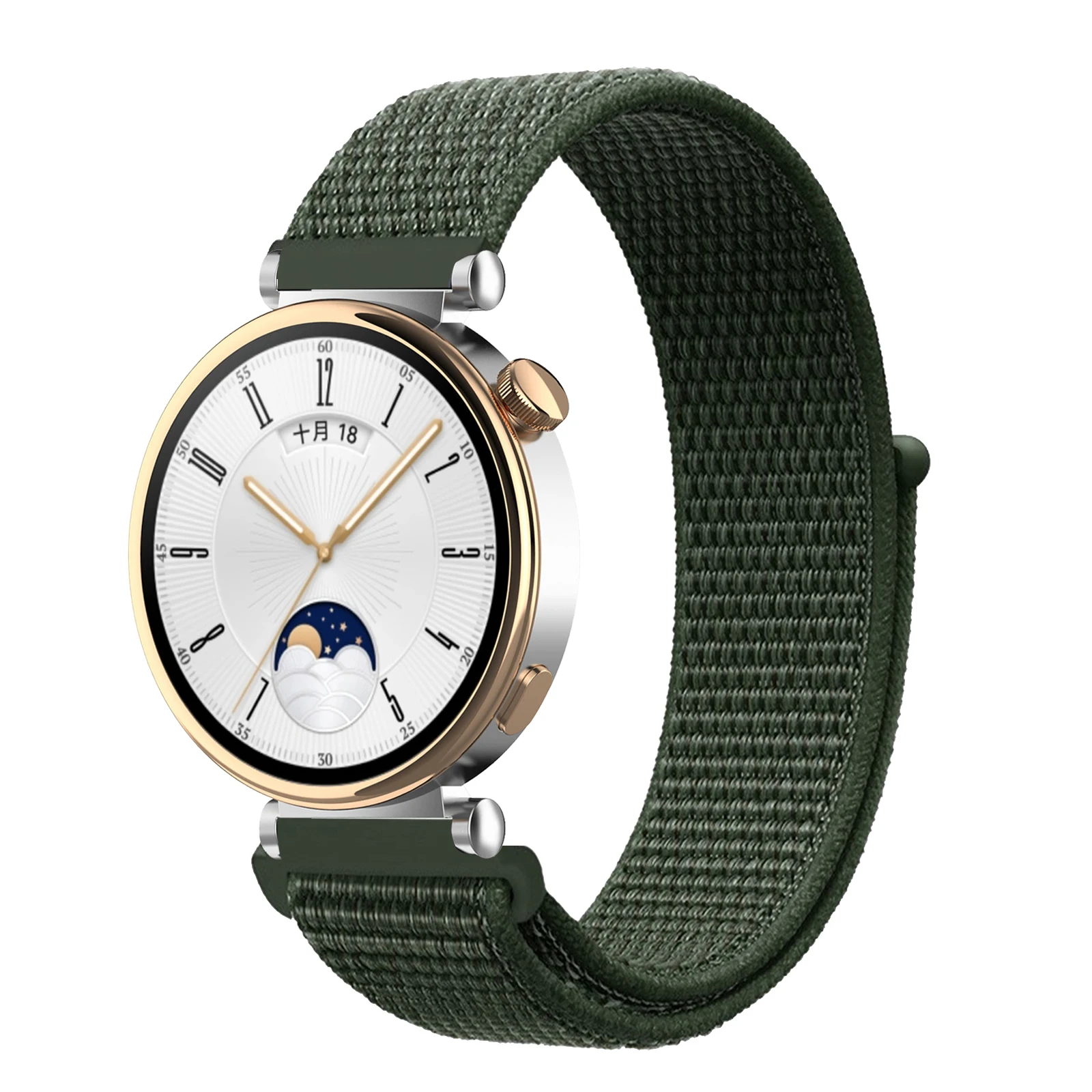 Новый нейлоновый ремешок 18 мм для смарт-часов Huawei Watch GT4 41 мм, ремешок для женщин и девушек