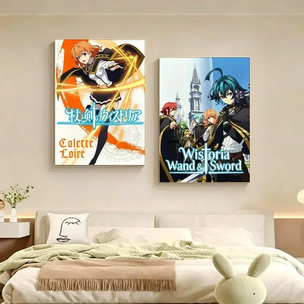 Wistoria Wand and Sword Poster Poster Multiple Sizes  frameless Creamy Style Wall Art Home Decor For Living Room Bedroom gift