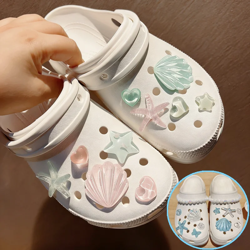 Starfish Shell Marine Series Shoe Charms DIY Shoes Accessori