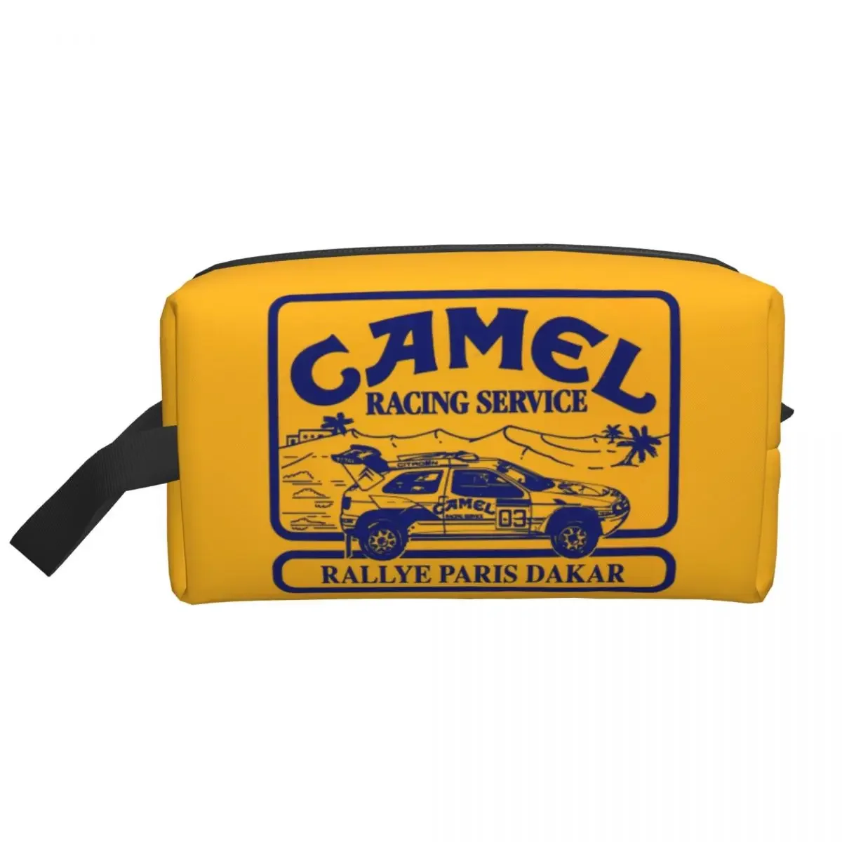 Camel Racing Service Cosmetic Bag Women Cute Large Capacity Makeup Case Beauty Storage Toiletry Bags