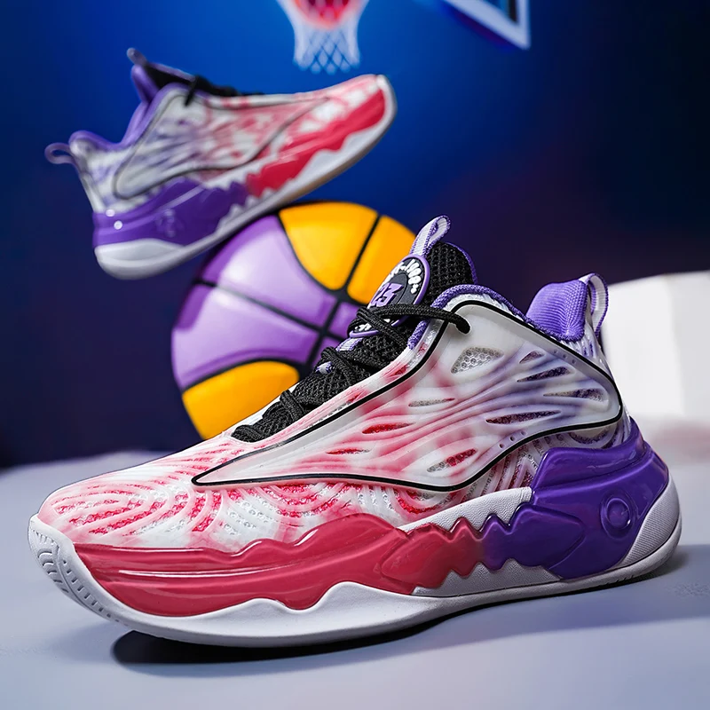 Basketball shoes high - quality anti - slip wear - resistant shoes with friction sound actual sneakers running shoes