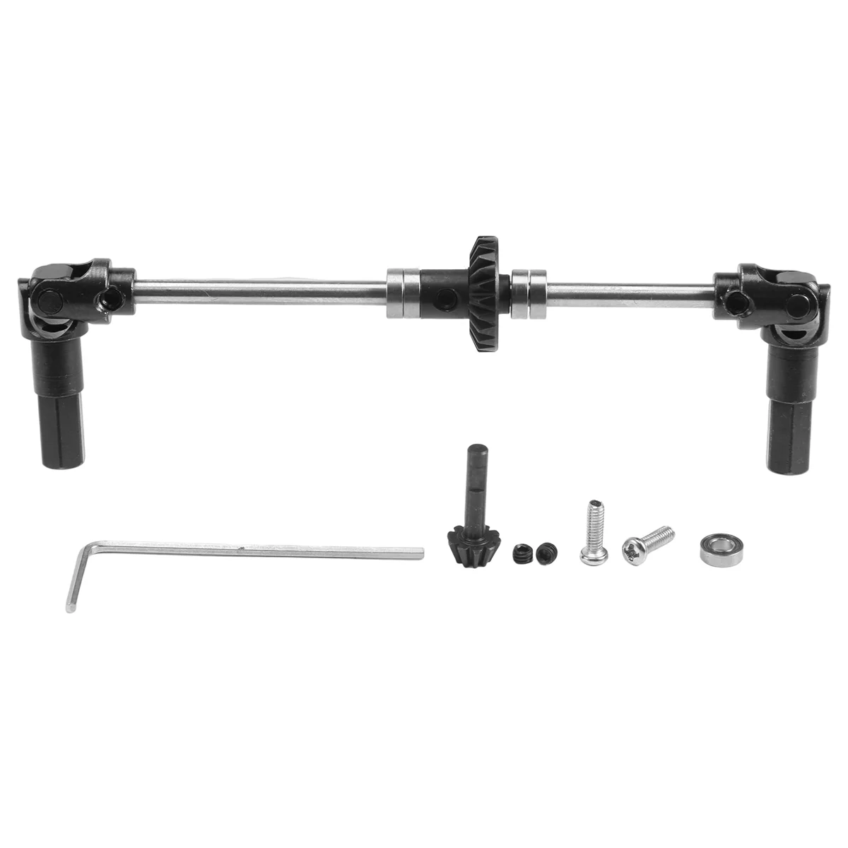 Kit de puente de engranaje de acero de eje delantero de Metal para WPL C14 C24 C34 B14 B24 B16 B36 1/16 RC Car Upgrade Parts