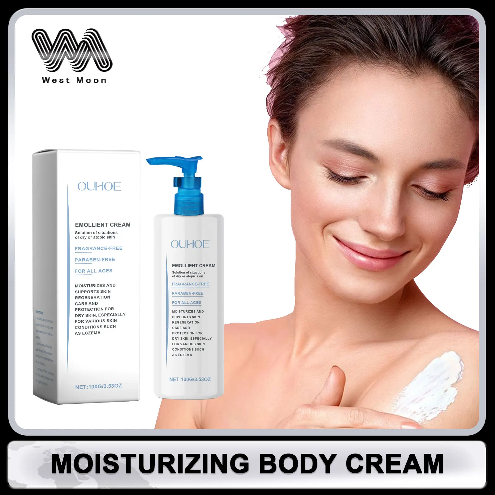 

Moisturizing Body Cream Skin Barrier Repair Dryness Relieve Skin Inflammation Soothing Nourish Brighten Lifting Body Skin Care