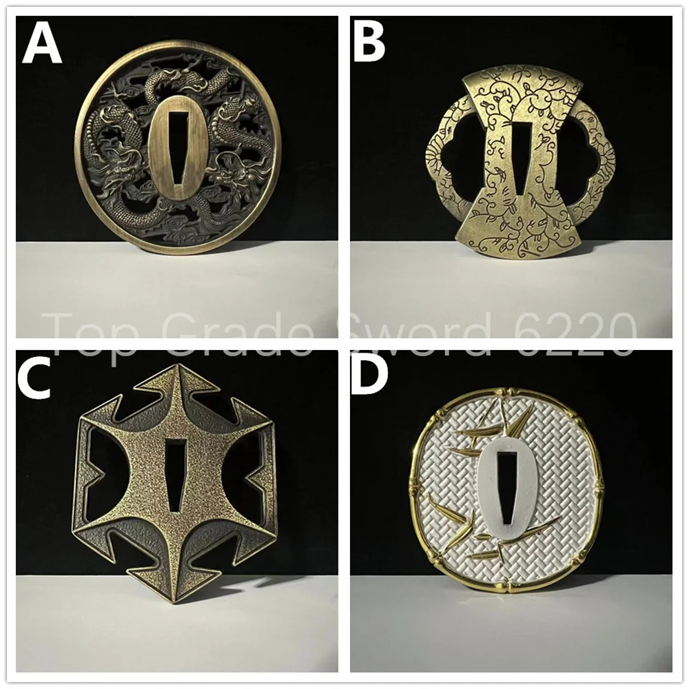 Wonderful Tsuba Handguard Guard Alloy Material For Japanese Real Japan Samurai Katana Sword Fittings Brand New