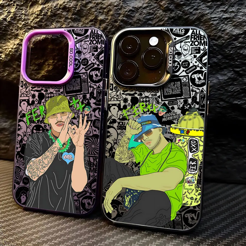Feid Nitro Jam Ferxxo casing ponsel untuk Oppo Reno12 Reno11 Reno10 Reno8 Reno7 Reno6 Reno5 Z F T Pro Plus 4G 5G Matte penutup belakang