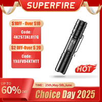 SUPERFIRE MI80-S 15W EDC Bright Led Flashlight 18650 Battery 1100LM Torch Portable Camping Fishing Lantern Tactical flashlight