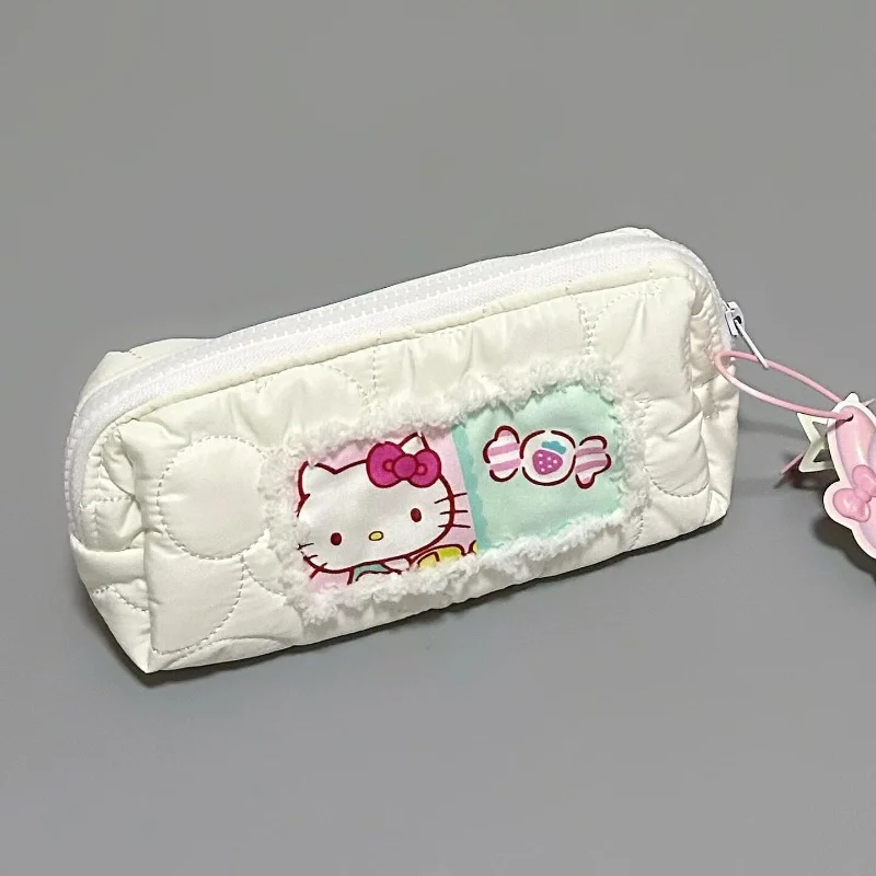 Sanrio Japanese My Melody Hello Kitty Writing Bag Student Storage Box Organizer Pencil Case for Teenage Girls Pen Case Cute