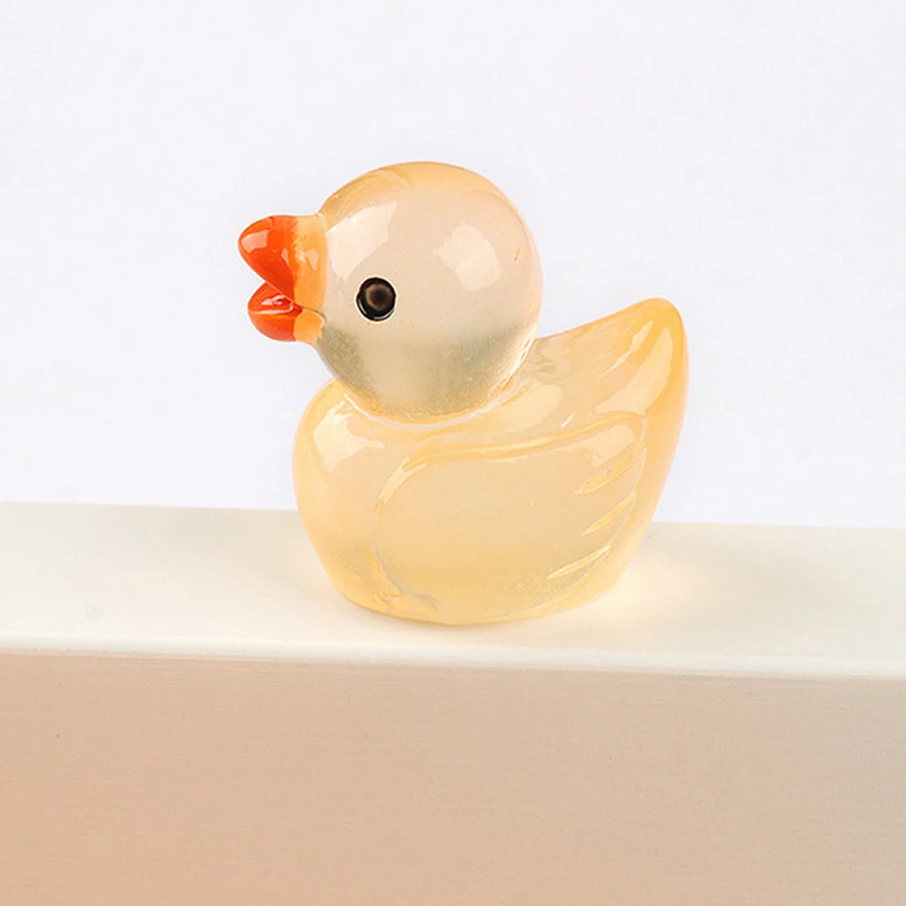 

12pcs Mini Ducks Resin Figurines Simulated Toys for Home Garden Tabletop Micro Landscape Ornament Gift Animal Statues