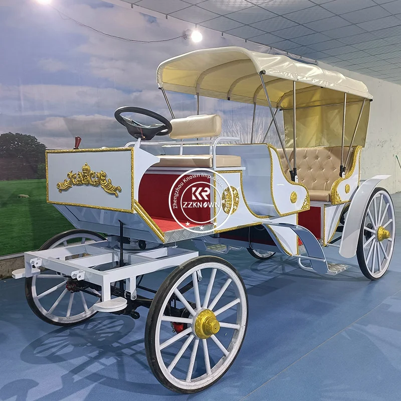 European Style Electric Touristic Horse Carriage Carts Caleches Sightseeing Horse Drawn Carriage Horse Wagon