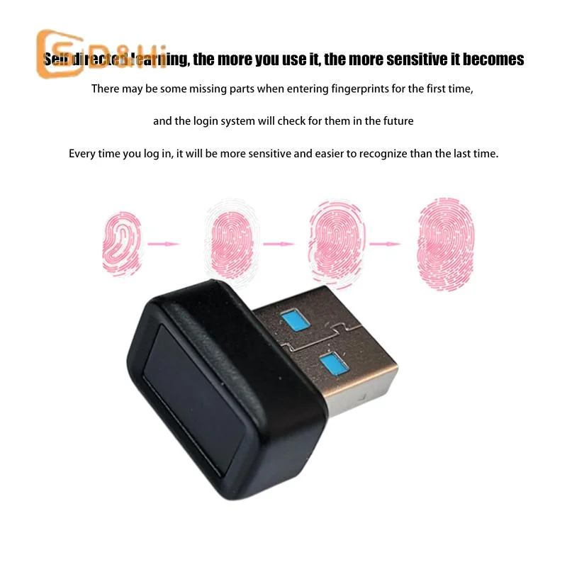 

USB-модуль считывания отпечатков пальцев, портативный мини-ключ безопасности для ноутбука, ПК, разблокировка распознавания пароля по отпечатку пальца