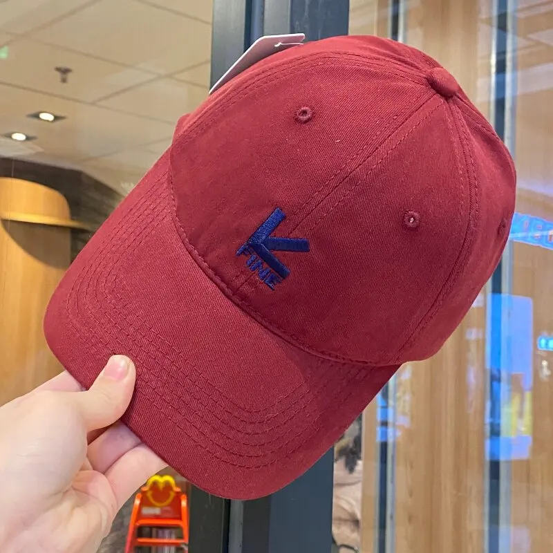 Unisex Baseball Cap For Women And Men Casual Snapback Hat Fashion Letter FINE Embroidery Cotton Hat Summer Sun Visors Caps