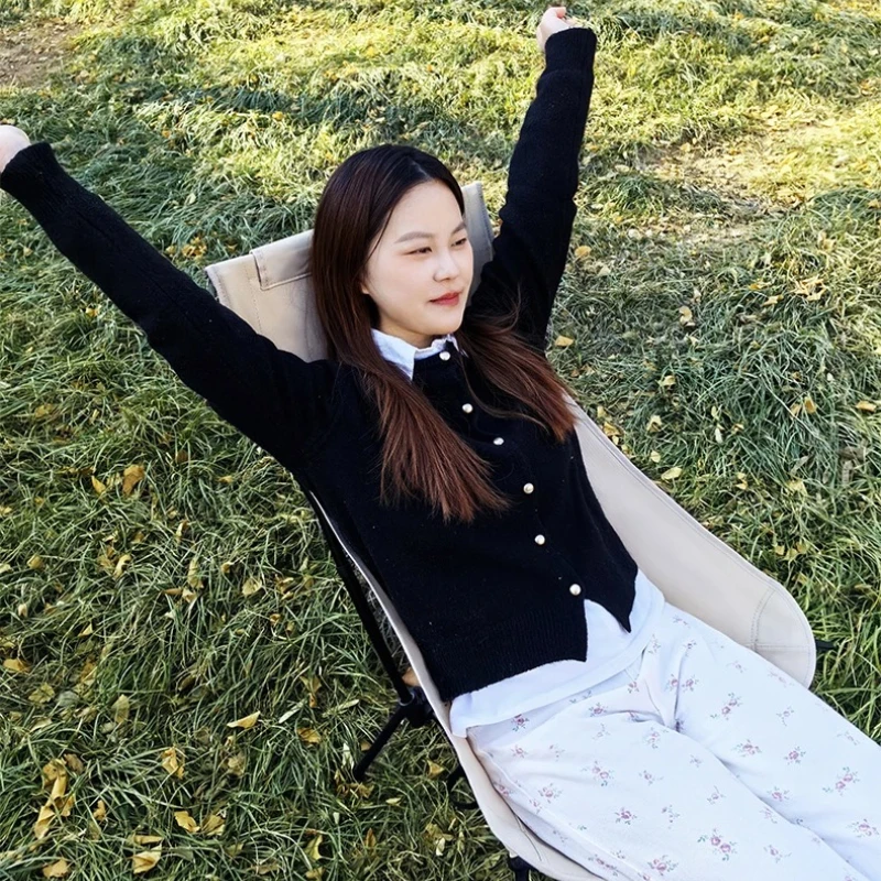 مقعد تخييم قابل للطي، كرسي صيد محمول خفيف الوزن، مقعد خارجي بارتفاع قابل للتعديل، معدات سفر مدمجة للصيادين #1