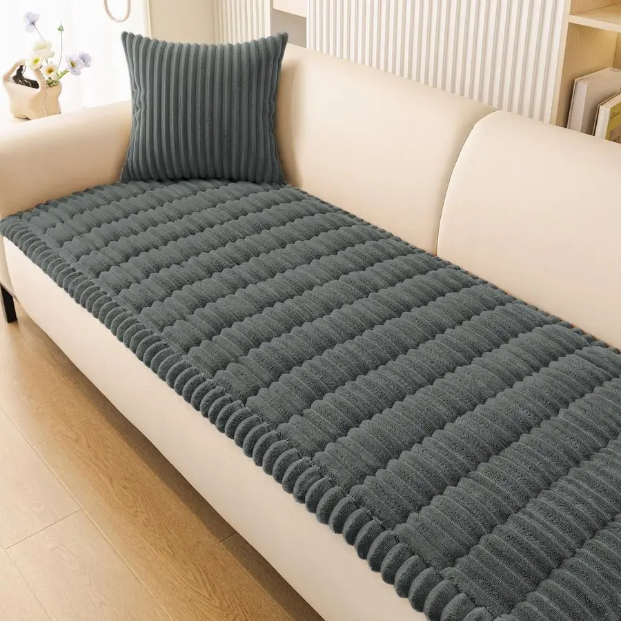 

Couch Cover for Dogs Washable, Non Slip Fuzzy Pet Couch Covers for 3 Cushion Sofa Pet Friendly, Thick Soft Sofa Slipcovers Cushi